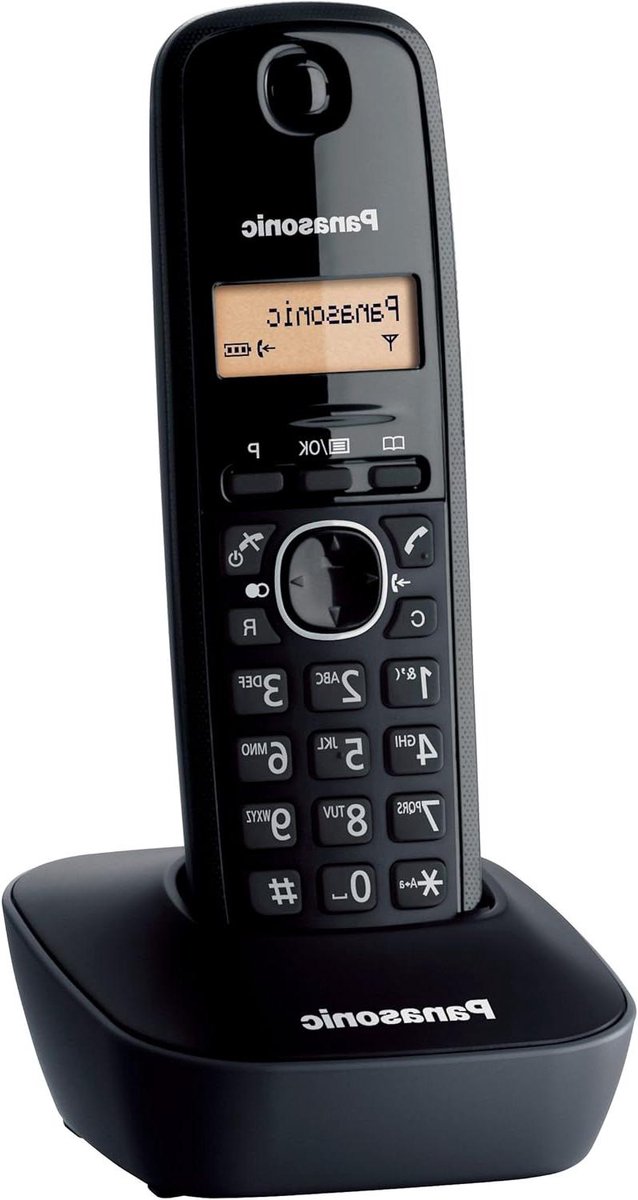 Draadloze DECT telefoon - Huistelefoon zonder snoer - Thuis bellen - Anti-vingerafdruk oppervlak - 20 x 15 x 12 cm