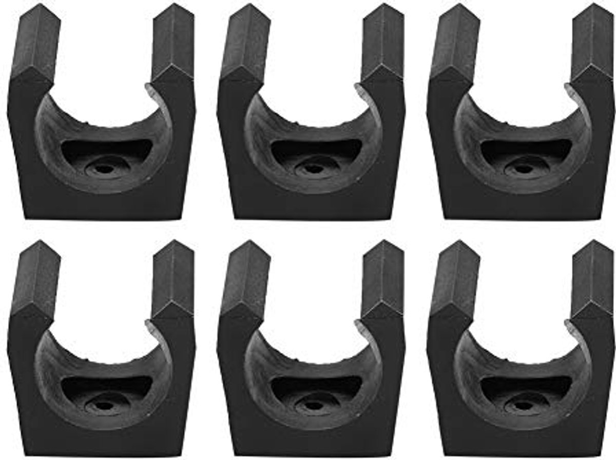 Dailygoods - Set van 6 Vishengelopbergclips - Hengelhouder
