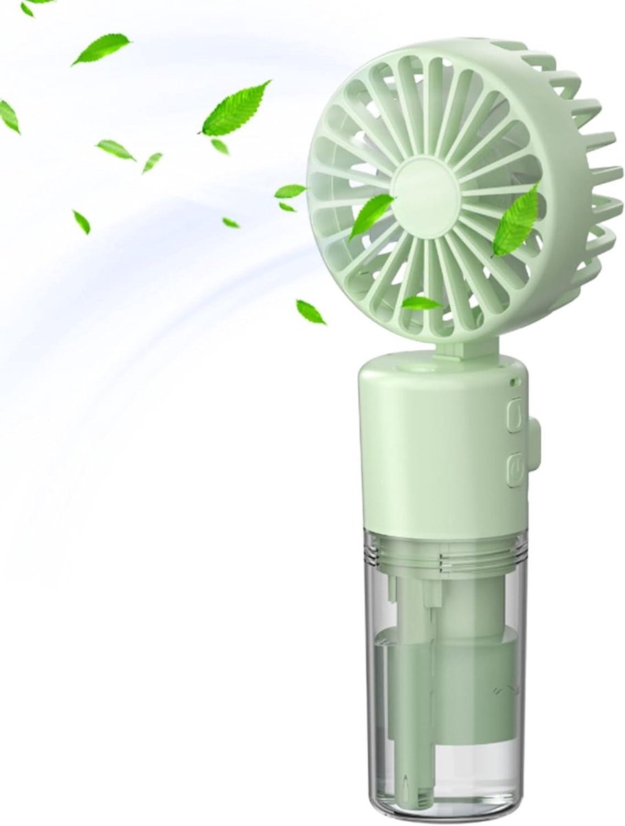 Waterspray Ventilator - Nevelventilator Spuitkoeler - Zomerse Hitte Bestrijden - Opvouwbaar Draagbaar Ontwerp - 5.2 x 7.8 x 5.2 cm