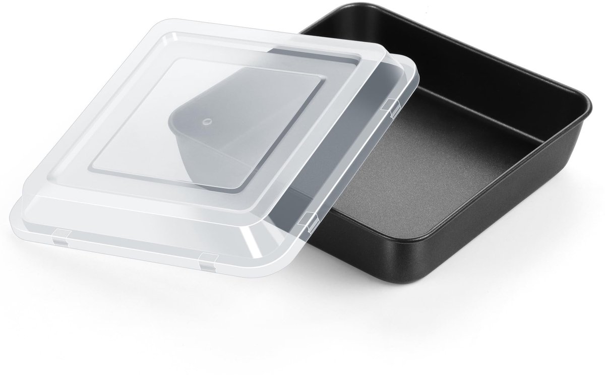 Dailygoods - Rechthoekige Cakepan met Deksel - 24 cm