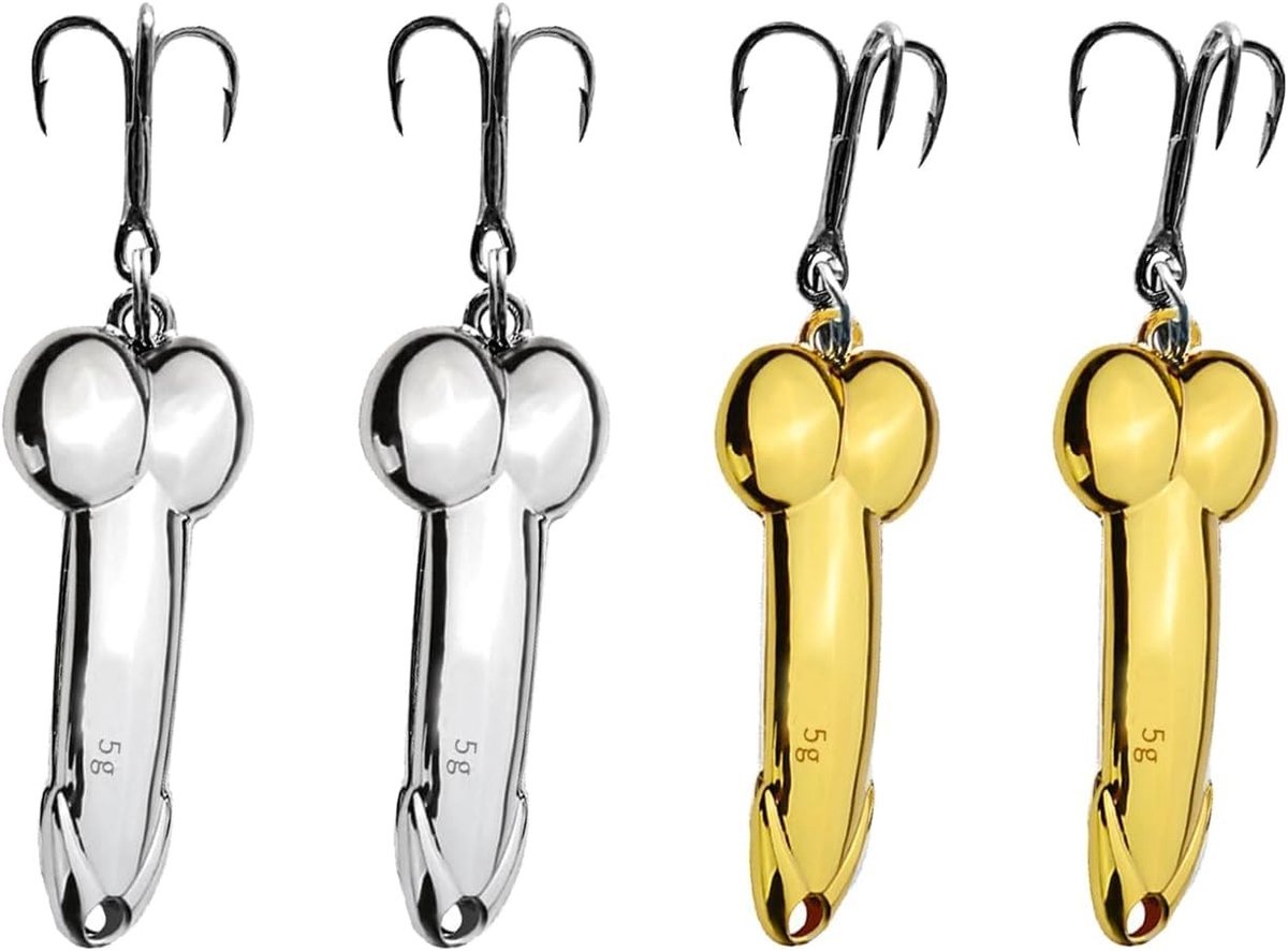 Dailygoods- Vislepels 4 Stuks - Hardmetalen Spinner - Aas voor Zalm/Bas/Forel - Roestbestendig - Corrosiebestendig - Hoogwaardig Zinklegering - Vishaak