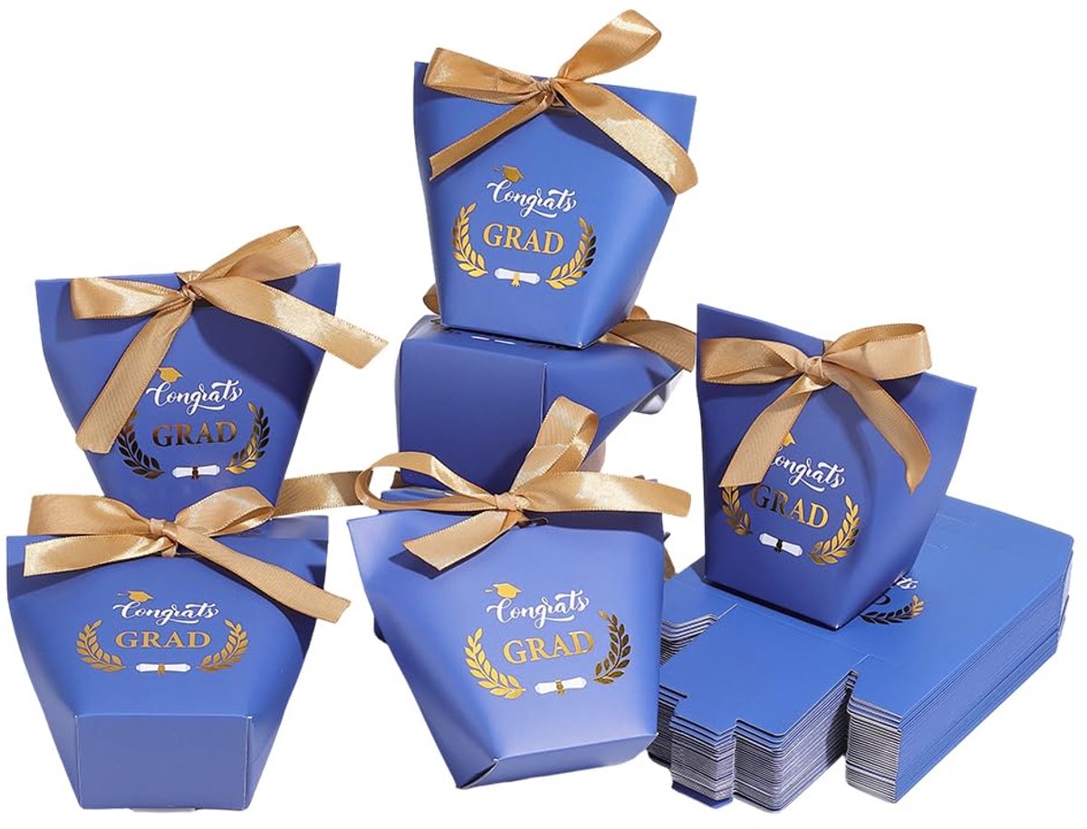 Dailygoods - 40 stuks Graduation Cap Geschenkdozen - Afstuderen Feestdecoratie