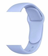 Horlogeband - Geschikt voor Apple Watch - IWATCH SILICONE BAND 42-44MM Ice-Blue