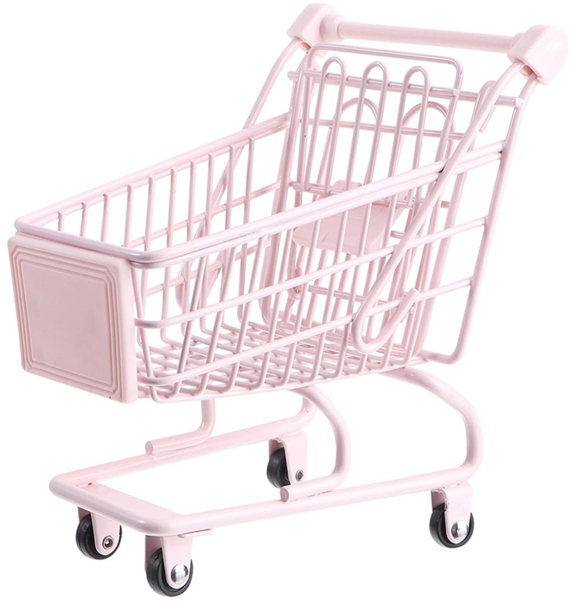 SnelShoppen - Mini-winkelwagen voor Rollenspellen, Schattig Model voor Decoratie, Opslag in Slaapkamer, Kantoor of Keuken, Perfect voor Valentijnsdag