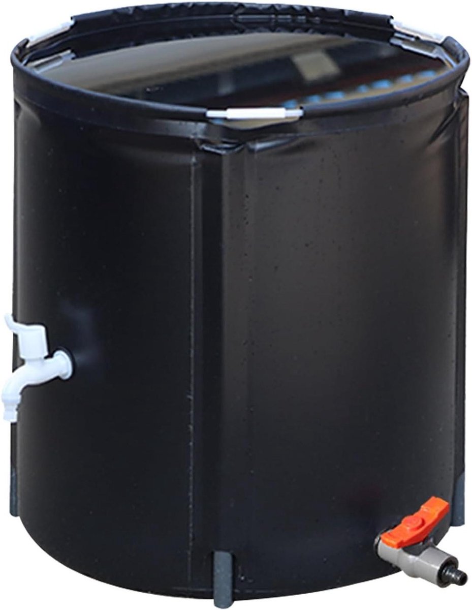 Opvouwbare Regenton - Wateropslag Tank - Tuin Water Besparen - Zelfnivellerend - 580L - Zwart