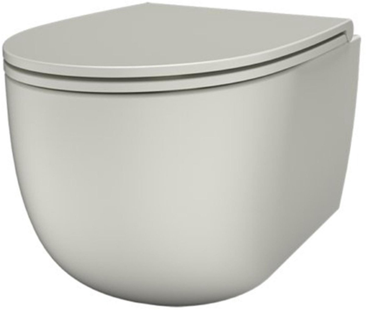 FugaFlow Eccelente Pietra Wandclosetpack - 36.5x53cm - diepspoel - rimless - slim zitting - mat wit