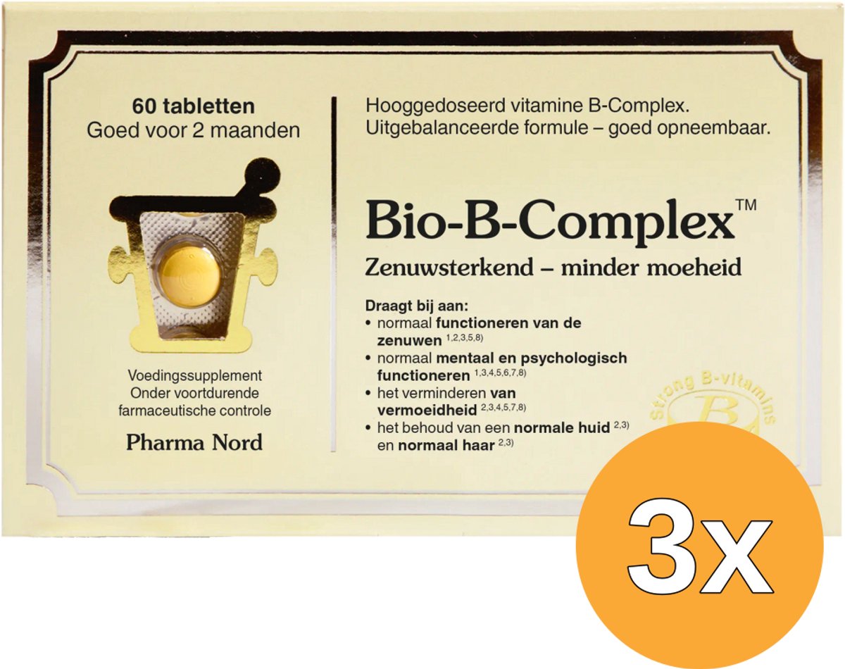 3x Pharma Nord Bio B Complex (60 tabletten)