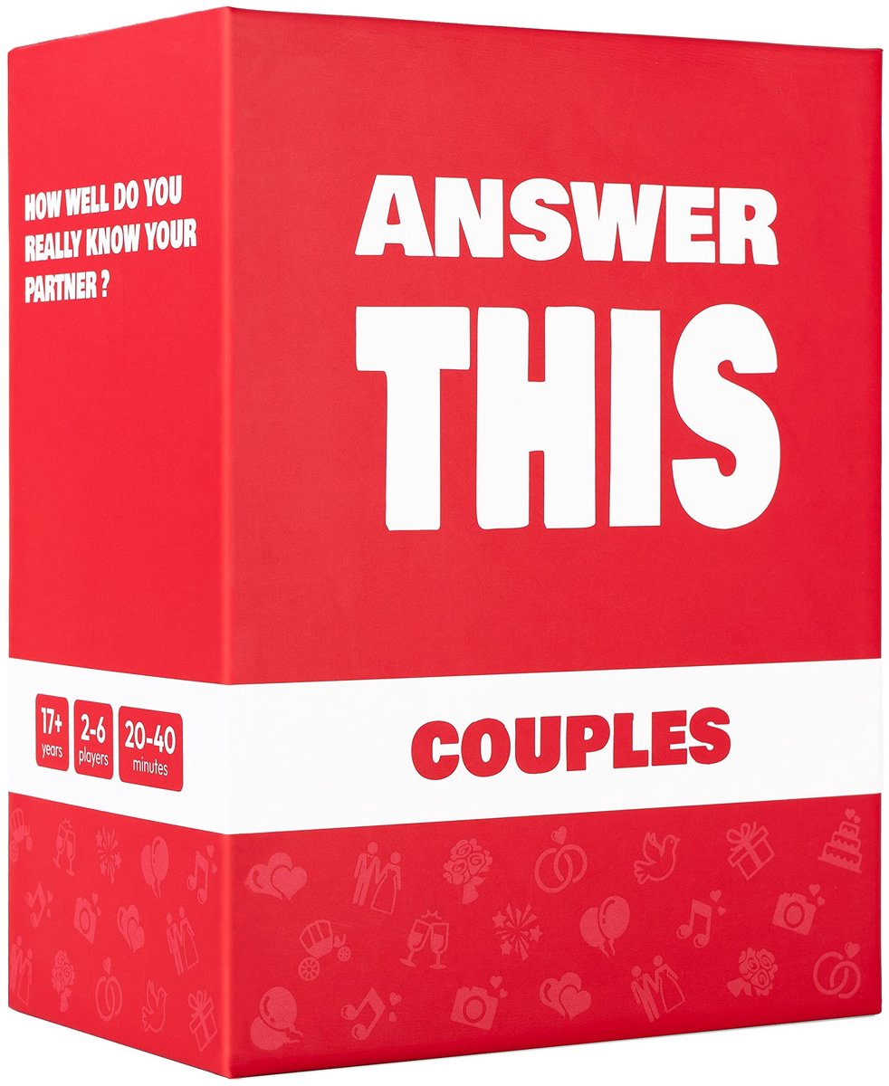 SnelShoppen - Answer This - Couples - Relatie- en Gespreksspel voor Date Night, Jubileum & Valentijnsdag - Leuk Cadeau voor Feestjes - Leer je Partner