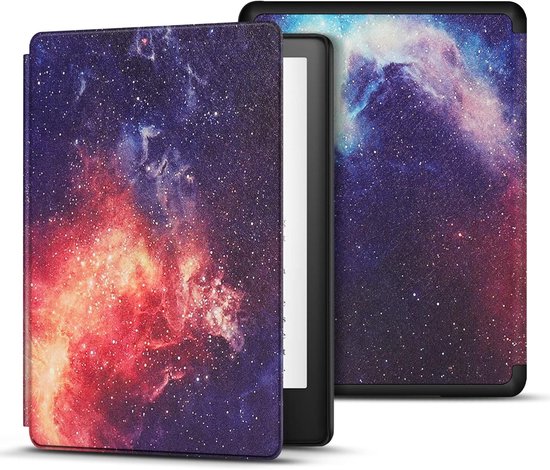 Beschermhoes Kindle Paperwhite - E-reader hoes Kindle cover - E-reader beschermen - Automatische slaapwek functie - 68 inch - Melkstraat — afbeelding 4