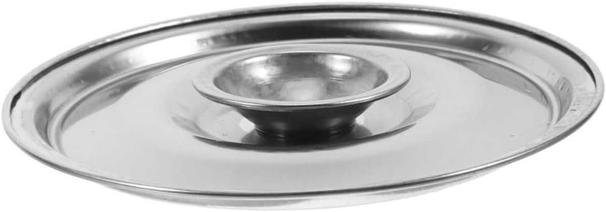 Roestvrijstalen Deksel - Potdeksel Kruidenkom - Keuken Organisatie - Compact en Elegant - 12 cm - Zilver