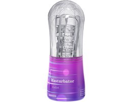Cup Masturbator - Paars/Transparant
