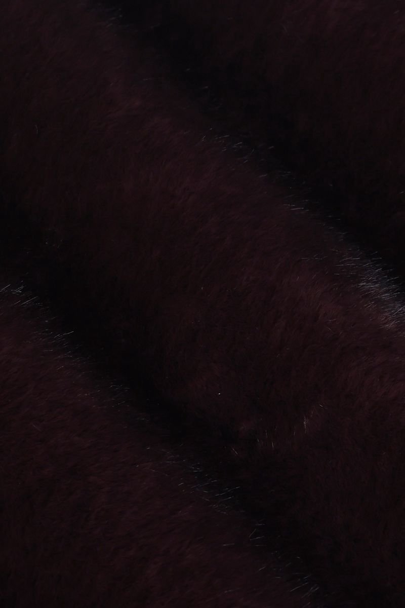 Sissy-Boy - Donkerbruine faux fur jas