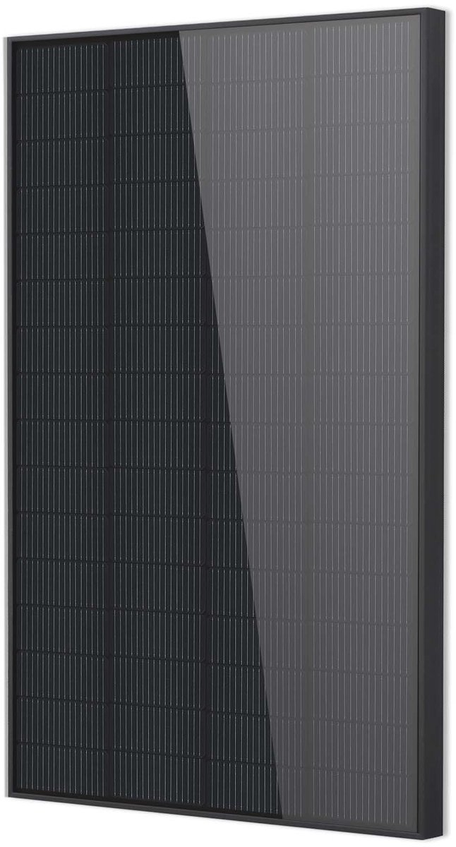 SnelShoppen - Monokristallijn N-Type 240W Zonnepaneel 12V - Zwart - Efficiënte Zonnemodule voor Camper, Boot, Balkon, Dak, Draagbare Krachtcentrales e