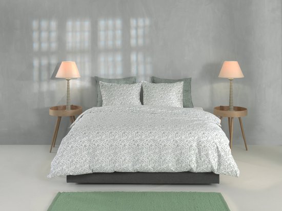 Zohome Ramoscello Dekbedovertrek - 100% Katoen-Perkal - 240x220 - Groen van Zohome — afbeelding 2