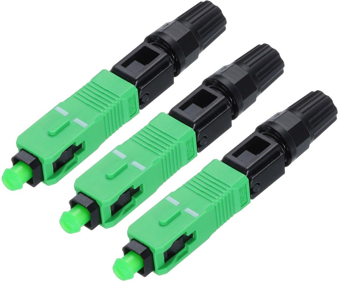 Dailygoods - Fiber Optic Quick Coupler - 3 Stuks SC Adapter voor Netwerken