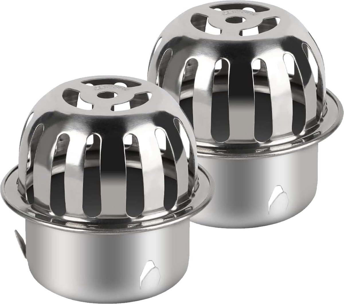 Dailygoods - Bladafvoermond voor Dakgoten - Set van 2 - 100 mm