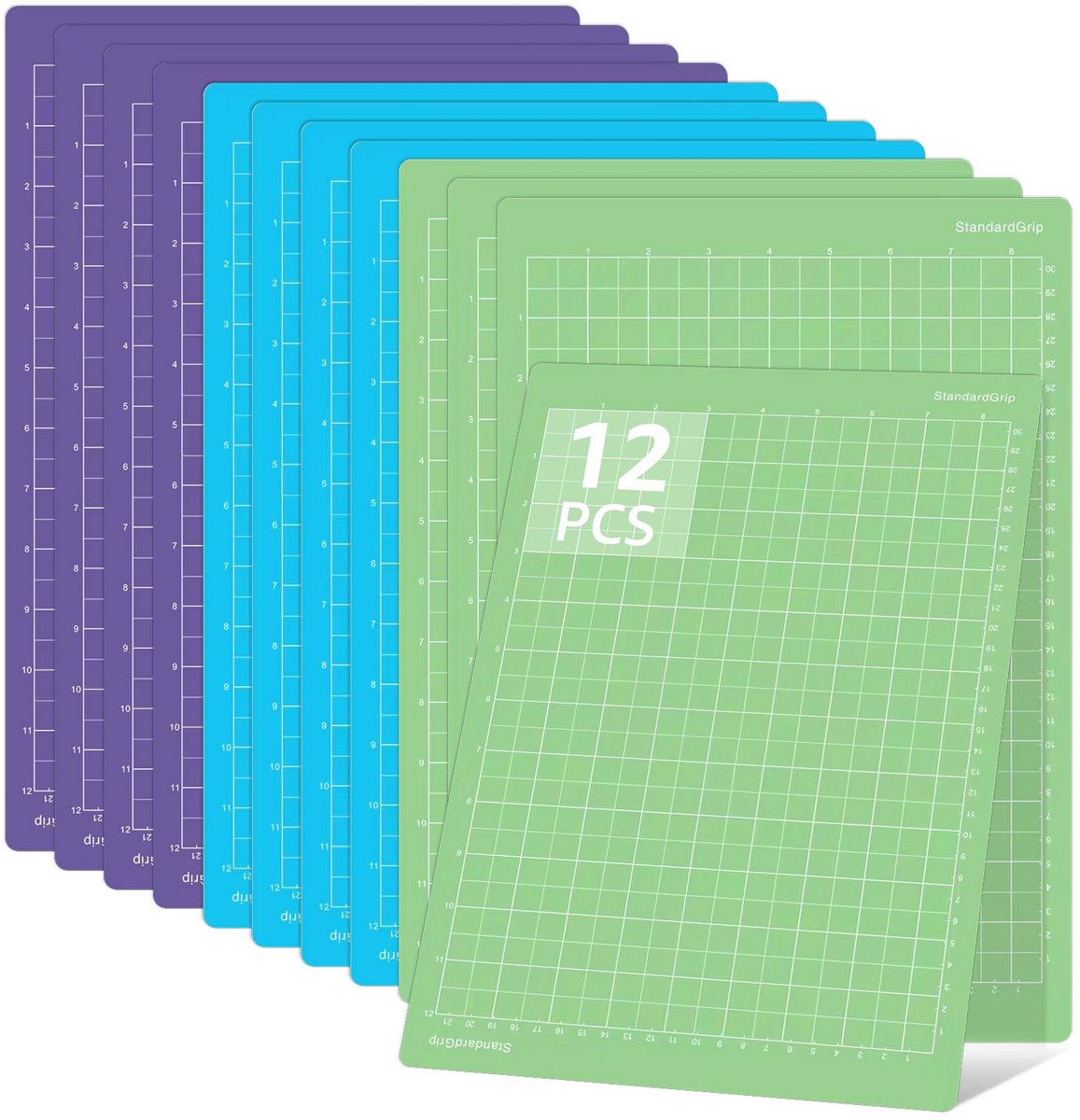 Dailygoods - Set van 12 A4 Snijmatten - Ideaal voor Creatieve Projecten