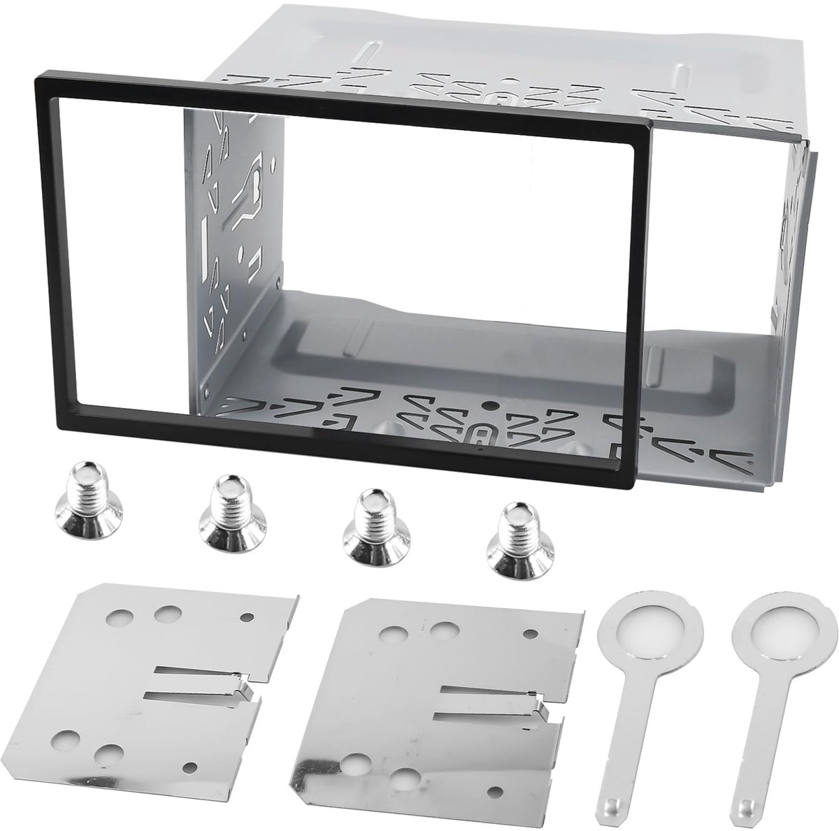 Dailygoods - Universele Autoradio Montageframe - Dubbele DIN - Duurzaam Metalen Frame - Geschikt Voor Auto Radio - Eenvoudige Installatie - Voor Navig...
