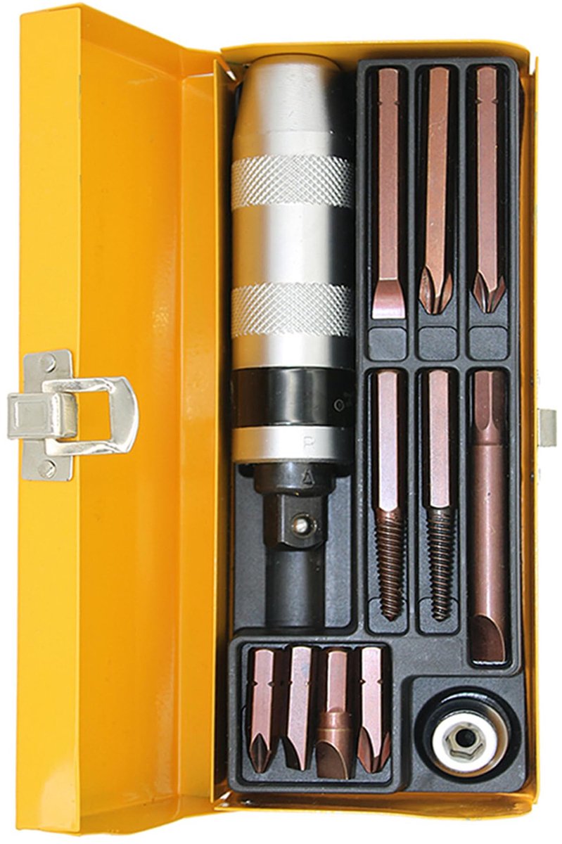 Dailygoods - Schroevendraaierset - 12 Stuks Slagmoersleutelset van Chroom-Vanadiumstaal