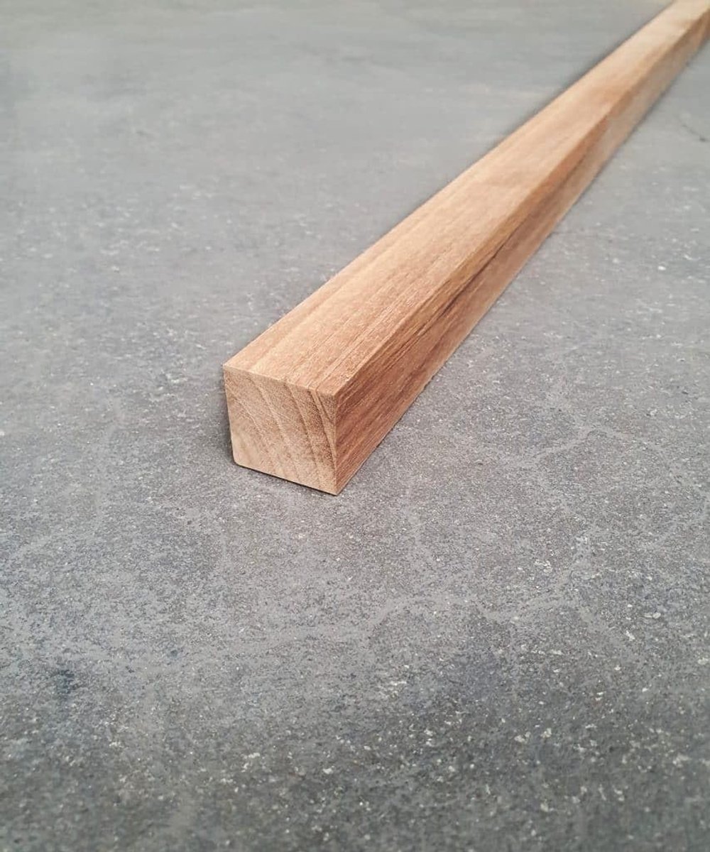 Dailygoods- Teakhouten Stok - FSC 100% - 30 mm Dikte - Doorlopend - Glad Oppervlak - Duurzaam Hout - Houtlat