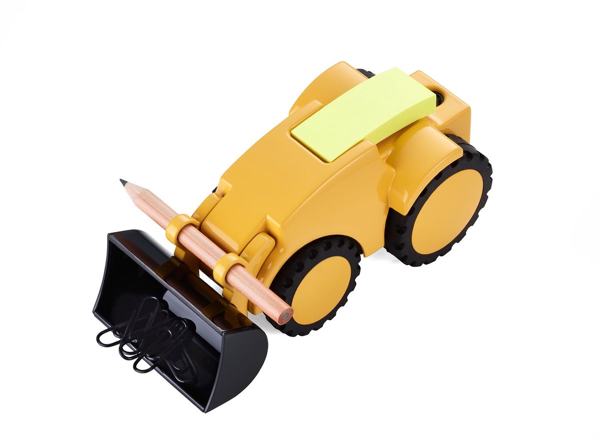 Dailygoods - Digger Papercliphouder - Graafmachine Design, Inclusief Potlood