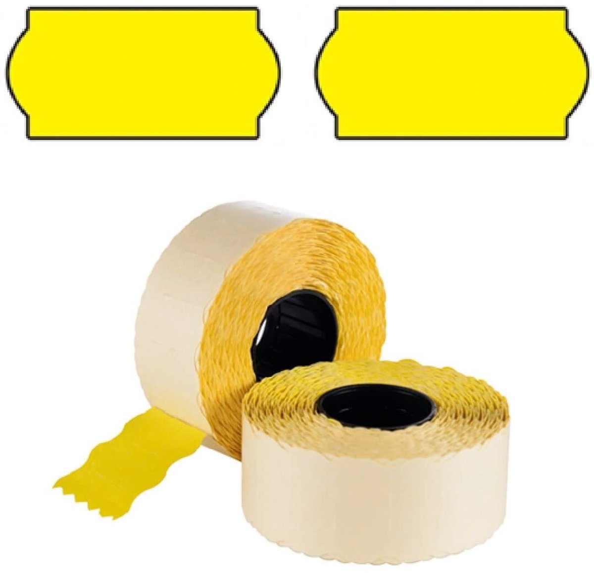Dailygoods - Price Gun Labels CT4 26x12mm - 10000x Gele Labels