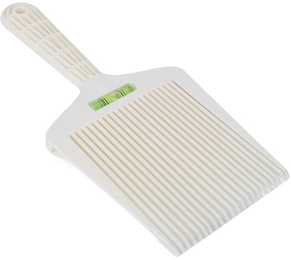 - Kam voor Mannen - Precisie Kam voor Haarverzorging - Waterpas Ontwerp - Wit - Perfect voor een Strakke Look - Geschikt voor Alle Haarty