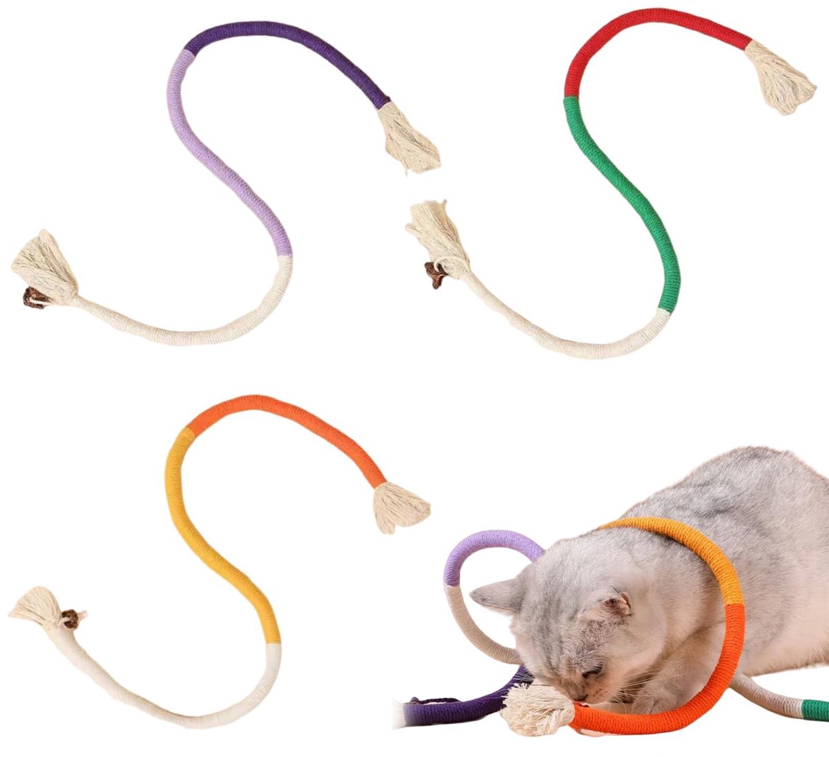 Dailygoods - 3 Stuks Kattenkruidsticks voor Katten - Tandverzorging en Slechte Adem