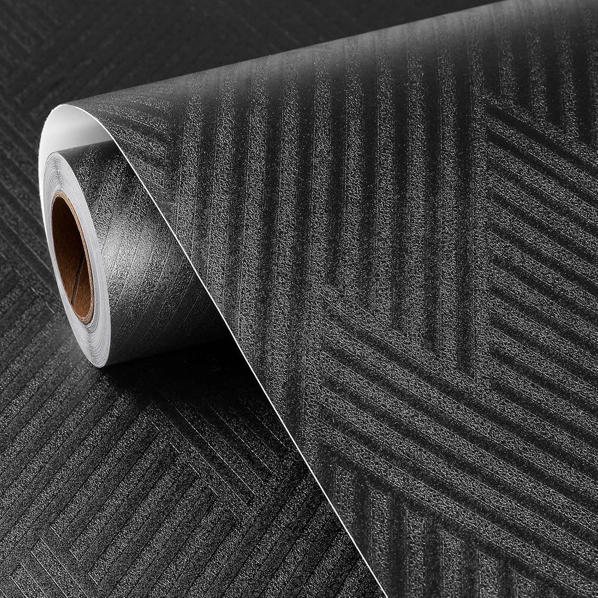 Dailygoods - Zelfklevend Behang Geometrisch Zwart - Modern Woonkamer Badkamer Keuken