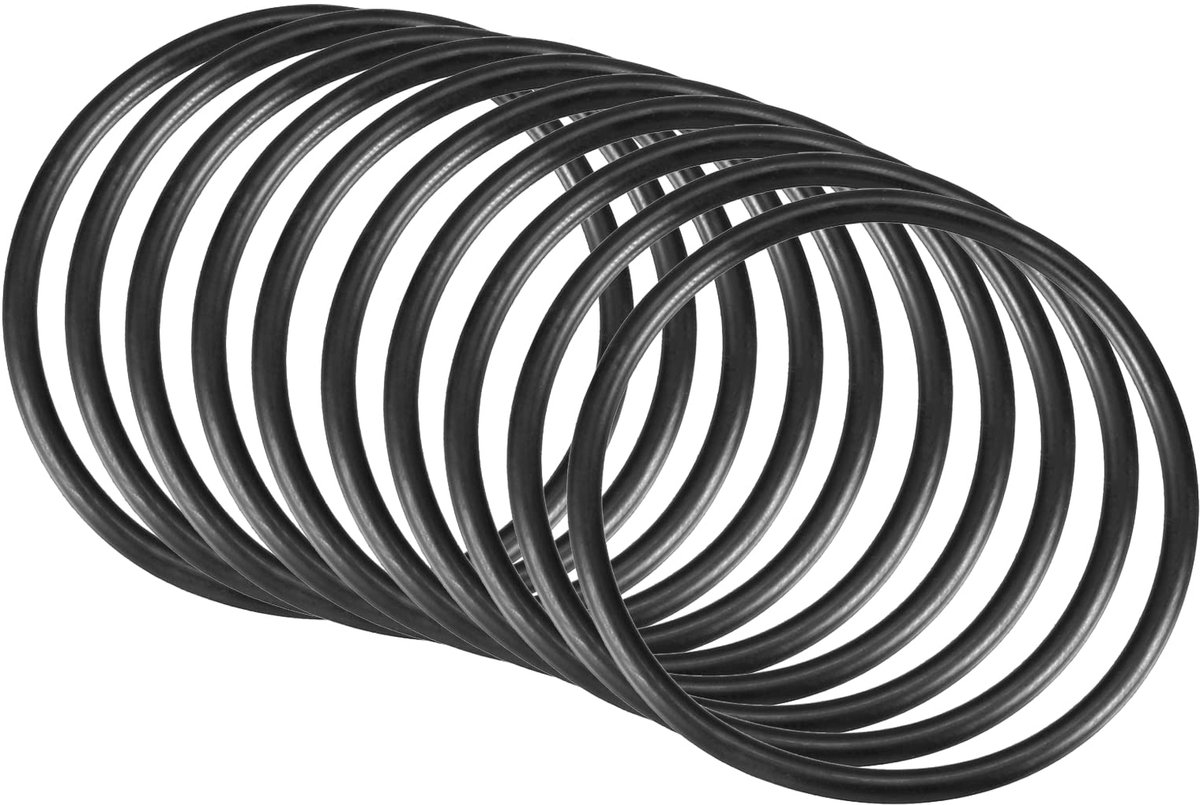 Dailygoods - Nitril Rubber O-Ringen 55mm x 49mm x 3mm - Set van 10 stuks voor Water Tap en Loodgietwerk