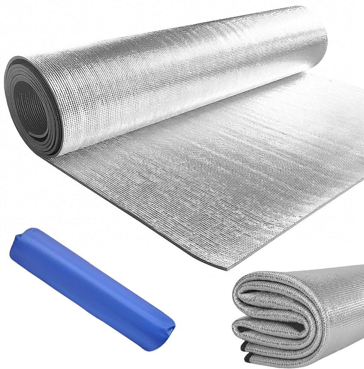 Dailygoods- Isolatiemat 200 x 200 cm - Opvouwbare Thermomat - Aluminium Isolatiemateriaal - Waterdichte Tentmat - Vloermat van EPE - Antislip Ontwerp - Campingslaapmat