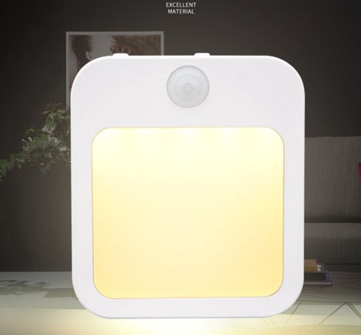 Automatisch nachtlampje met sensor voor gangen, staande lamp met stekker, slim nachtlampje