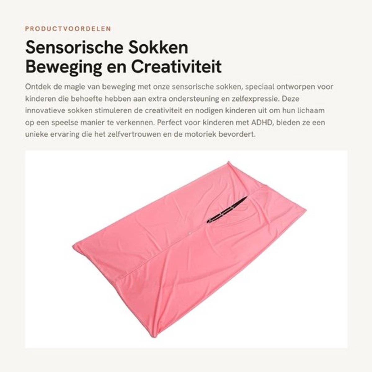 Sensorische Sokken voor Dynamische Beweging - Verbeterde Zelfkalmerende Sok - Comfortabele Sensorische Lichaamssok - Bevordering van Sensorische Stimulatie - Zachte Druk - Creatieve Beweging en Spel - Bewegingssokken