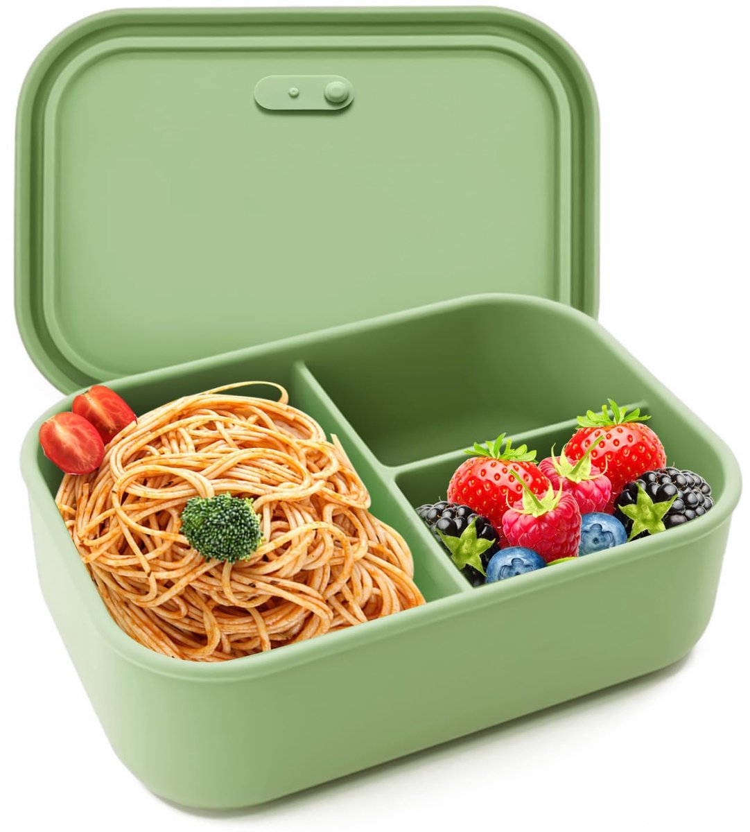 Dailygoods - Silicone Lunch Box met Compartimenten - BPA-vrij en Magnetronbestendig