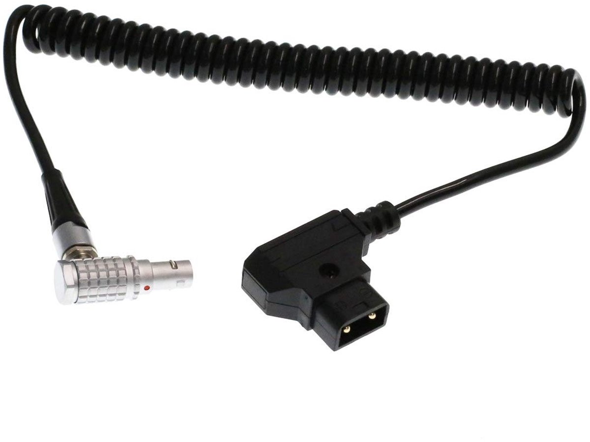 Dailygoods - P-tap D-tap naar Hoekige 0B 7 Pin Coiled Stroomkabel voor Tilta Nucleus-M Motor
