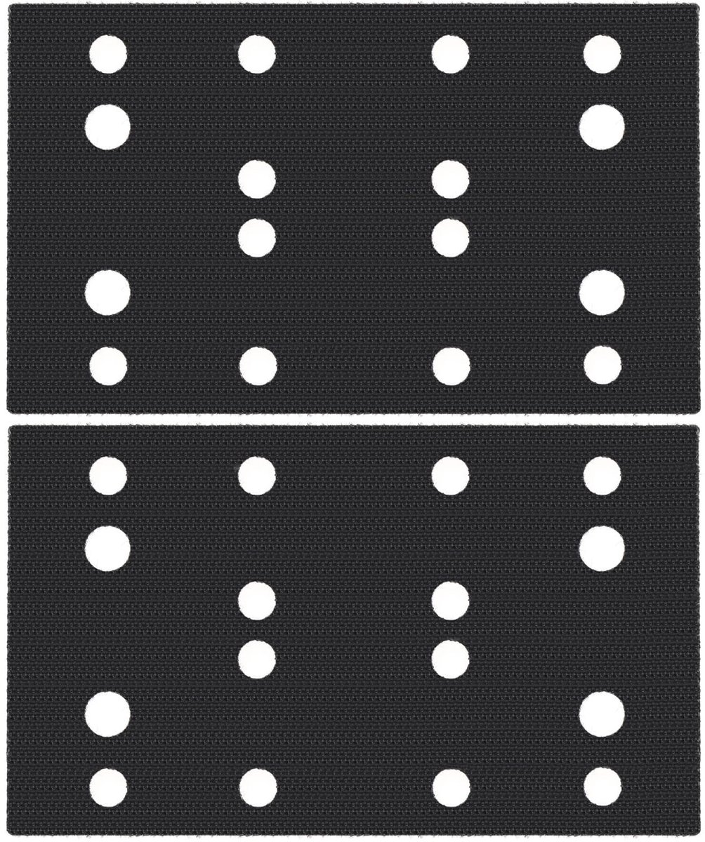 Dailygoods - Zachte Spons Interface Pad - Vervanging - 80x133mm - Schuurpads - Bescherming Pad - 2 Stuks - Geschikt voor Festool 400, RS 400...