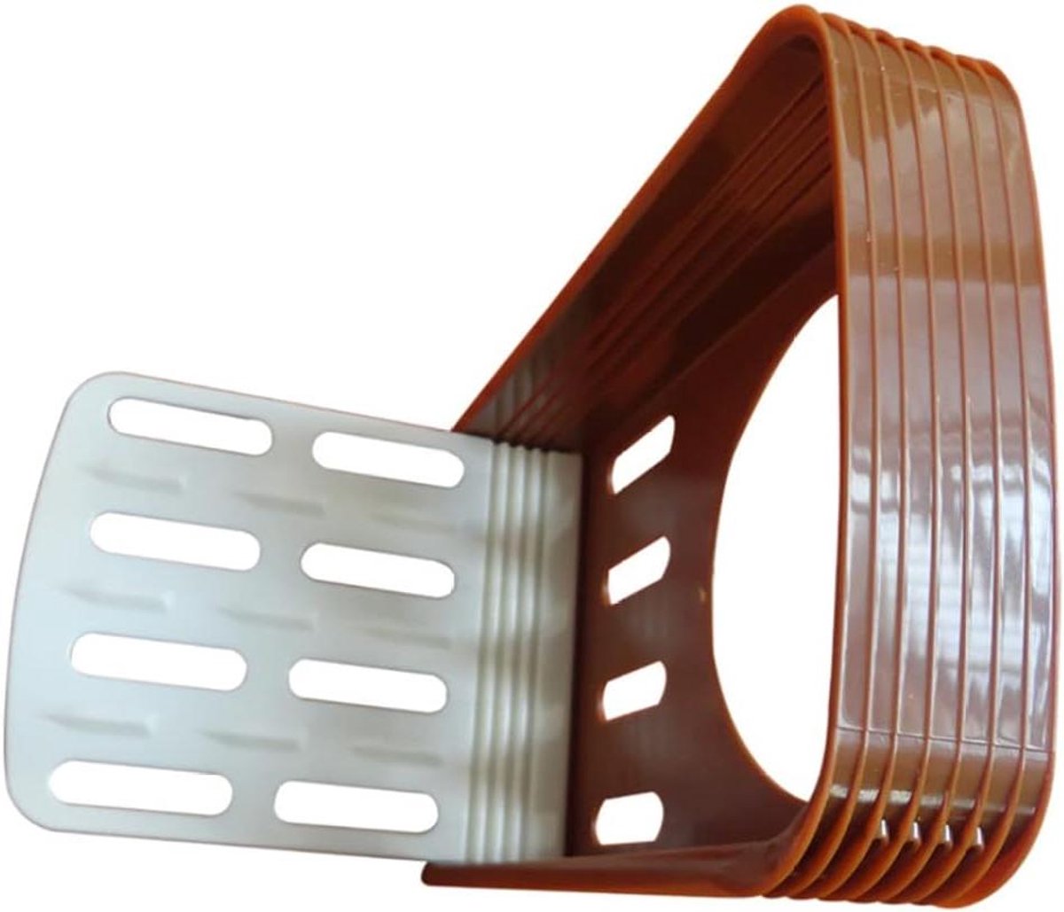 Brood Snijmachine - Toast Snijden Gids - Gelijkmatig Snijden - Verstelbare Dikte - 22.3 cm Lengte - Bruin
