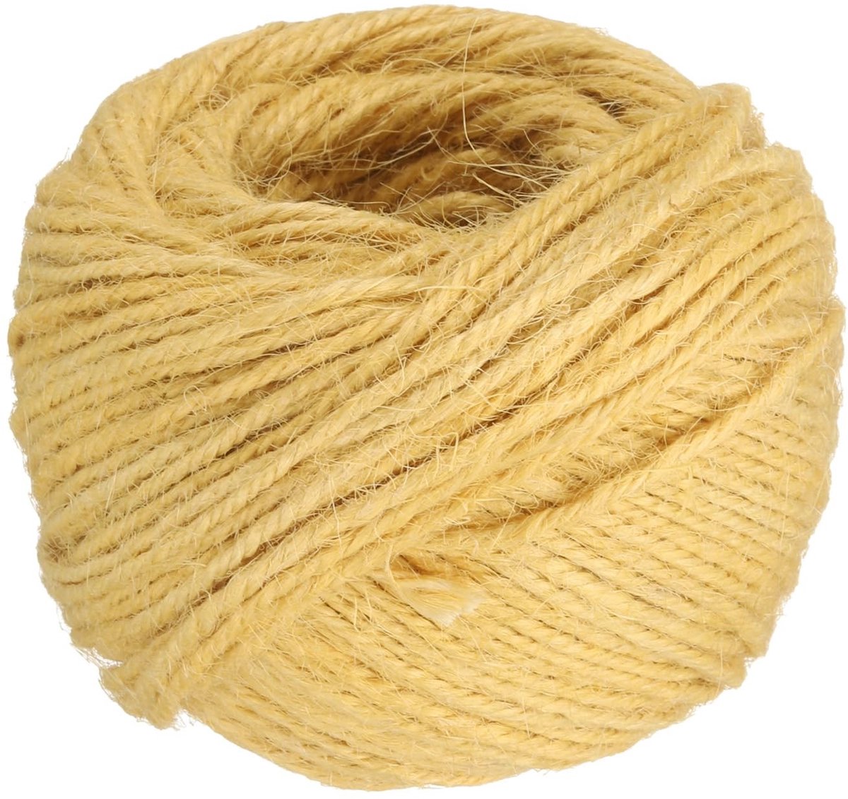 Dailygoods - Natuurlijke Jute Touw - 2mm Dun Tuindraad, Geel