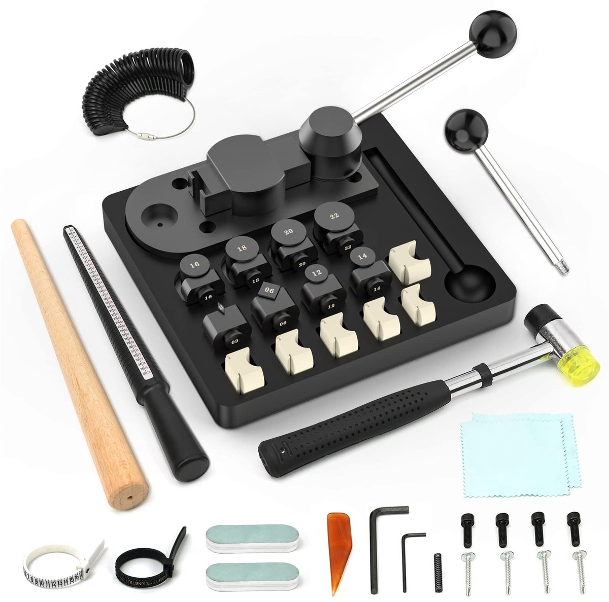Dailygoods- Ringbuiggereedschap Professioneel - Ringbuigmachine - Nylon Mal - Gereedschap voor Sieraden - Multifunctioneel - Rubber Sierade - Sieradenmaker
