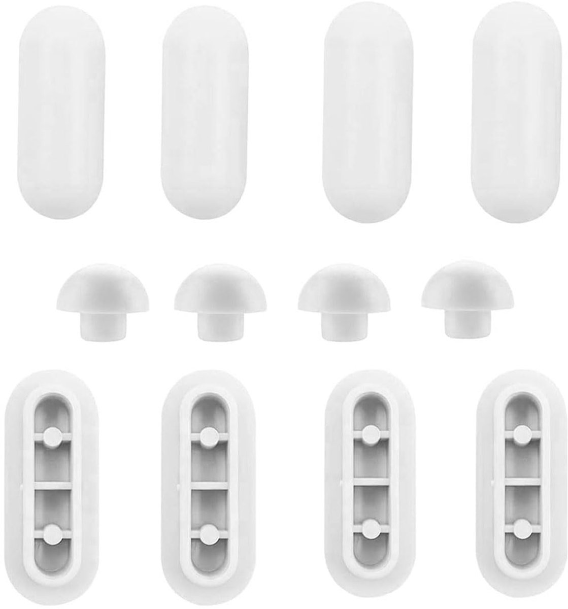 Dailygoods - 12 Stuks Toiletzitting Bumper Set van Rubber