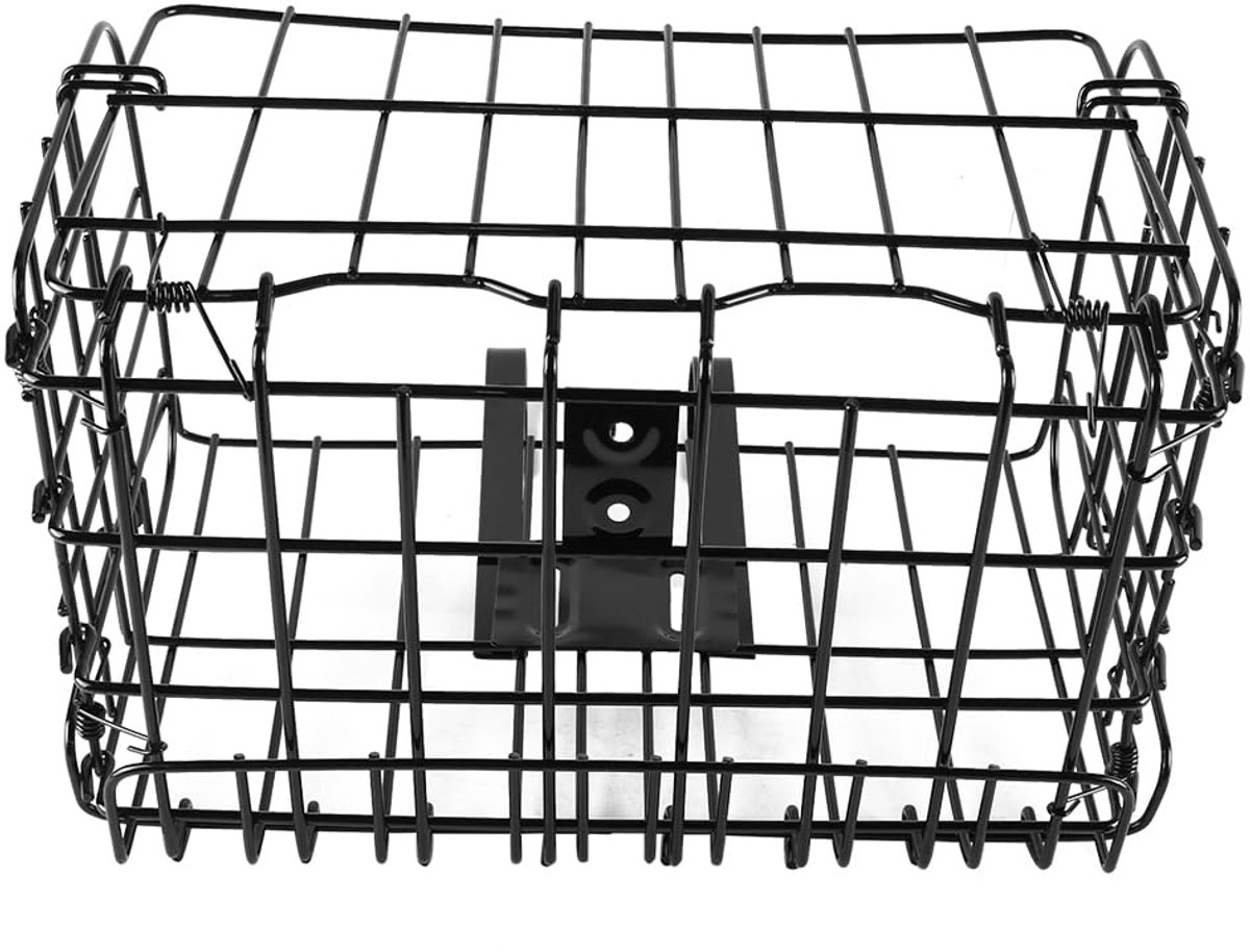 SnelShoppen - Opvouwbare Fietsmand Voor- en Achteraan - Metalen Netmand - Multifunctioneel en Snel Los te Maken - Geschikt voor Mountainbikes en Vouwf