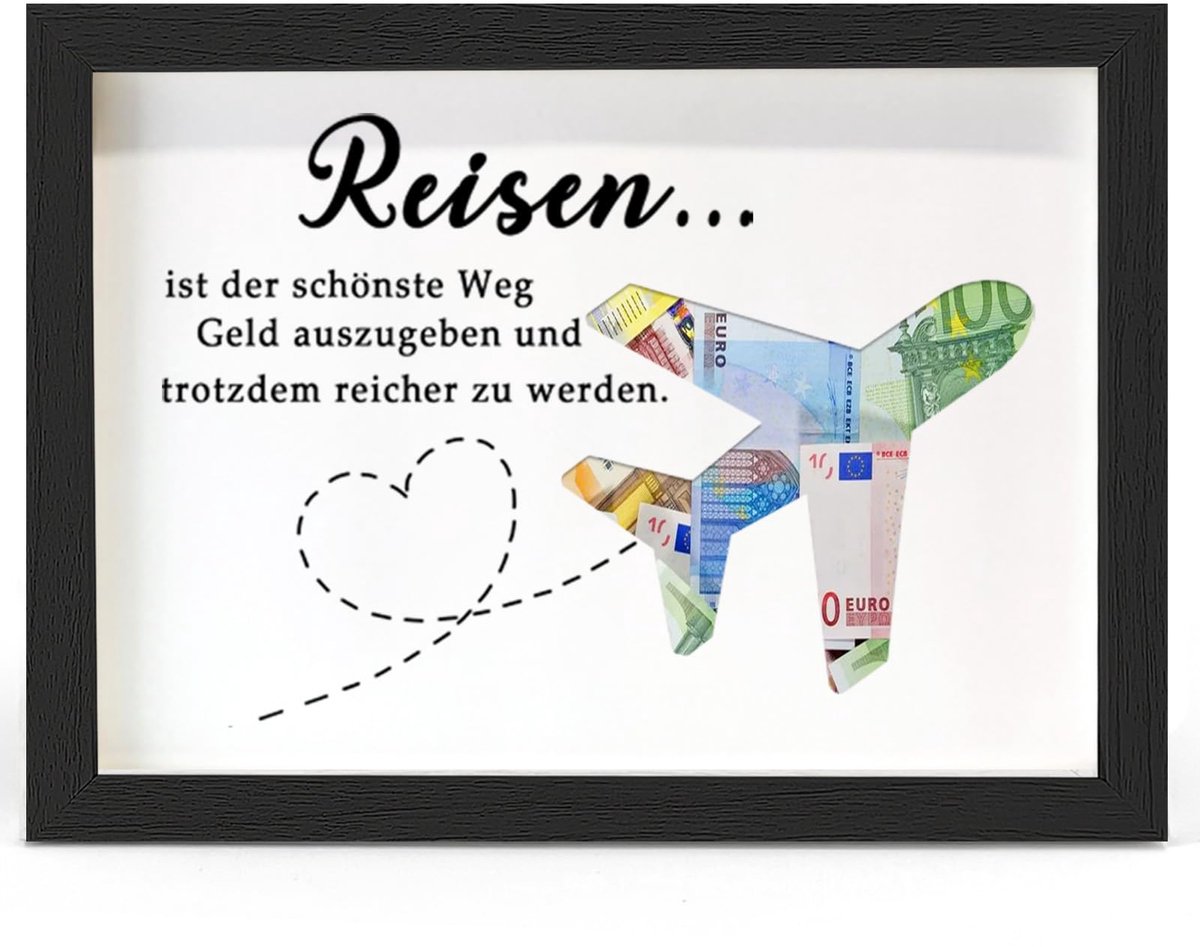 Dailygoods - Geldcadeau voor Reizen en Vakanties - Fotolijst voor Geldgeschenken
