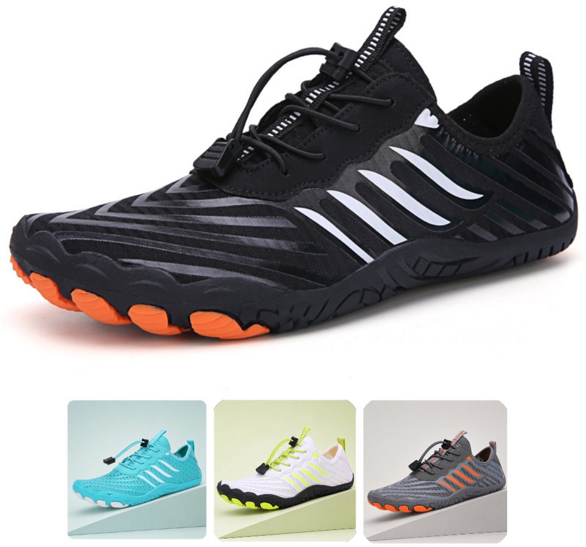 DOTALES - ActiveStep barefoot schoenen Schwarz-Weiss 43