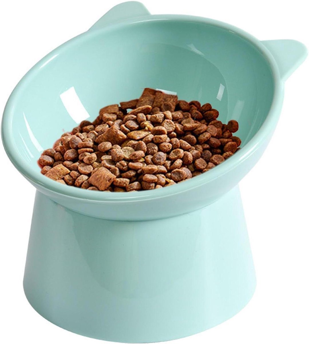 Verhoogde Kattenvoerbak - Kantelbare voerbak - Comfortabel Eten - Ergonomische 15 graden kanteling - 13 x 12 x 12 cm