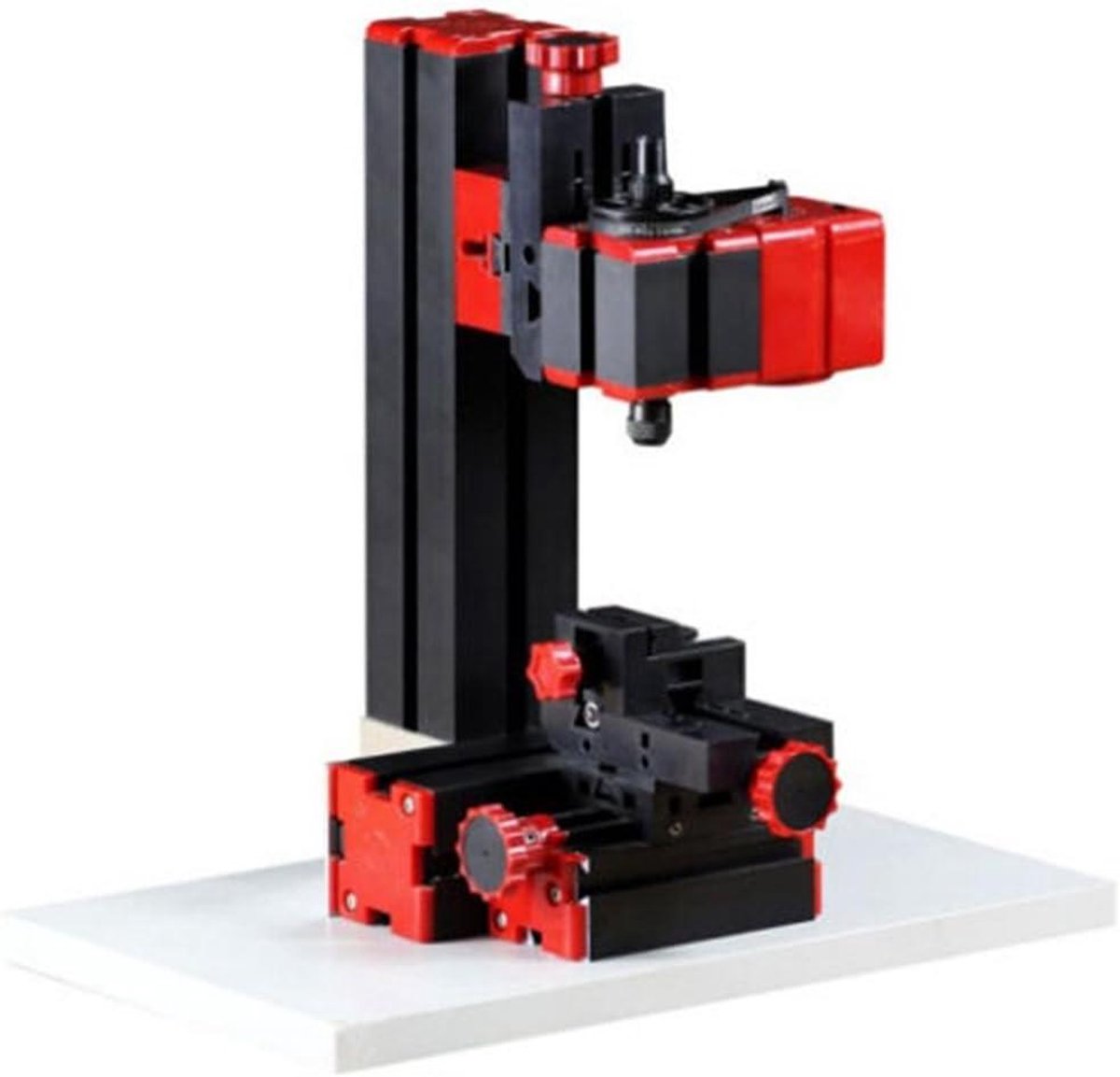 Mini Freesmachine - CNC Miller - Modelbouw - 3 Assen X Y Z - 1-6 mm Chuck - Rood Zwart
