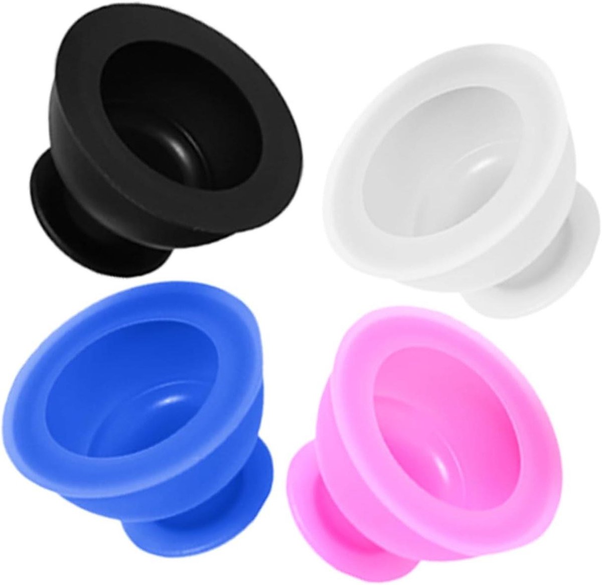 Siliconen Cupping Apparaat - Massage Cups Vacuüm Cups - Spierontspanning Bevorderen - Zelfklevend Ontwerp - 6.50X6.50X4.50CM - Diverse Kleur