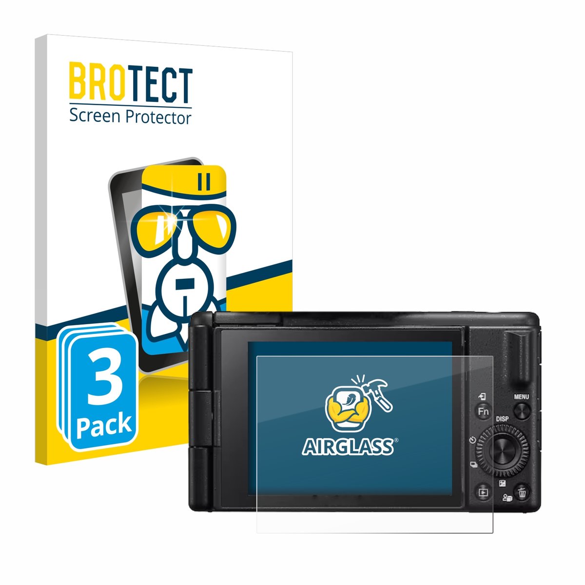 Screenprotector 3 Stuks voor Sony ZV-1M2 Beschermglas transparant