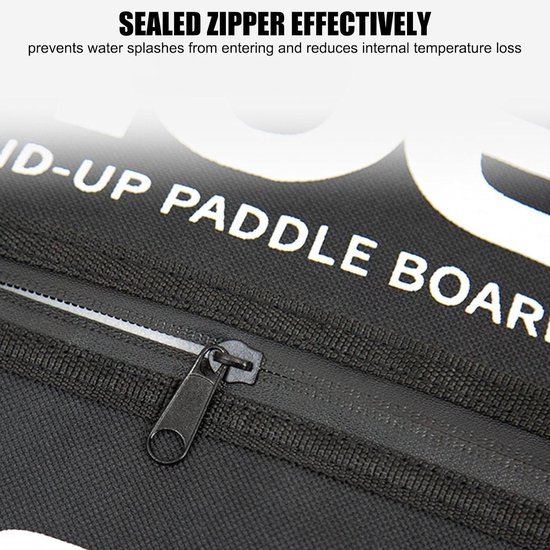 Paddle Board Tas - Voedsel Koeler - Buiten Avontuur - Geïsoleerd Ontwerp - 40x30x10cm - Zwart — afbeelding 5
