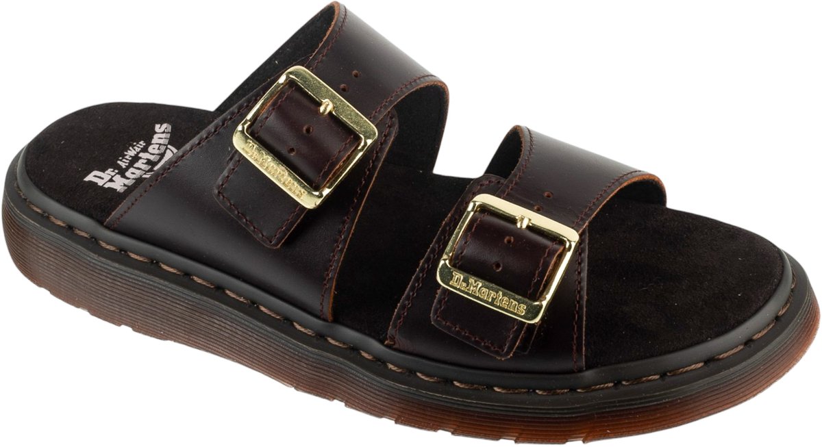 Dr. Martens Josef Two Strap Mannen Slippers Bruin