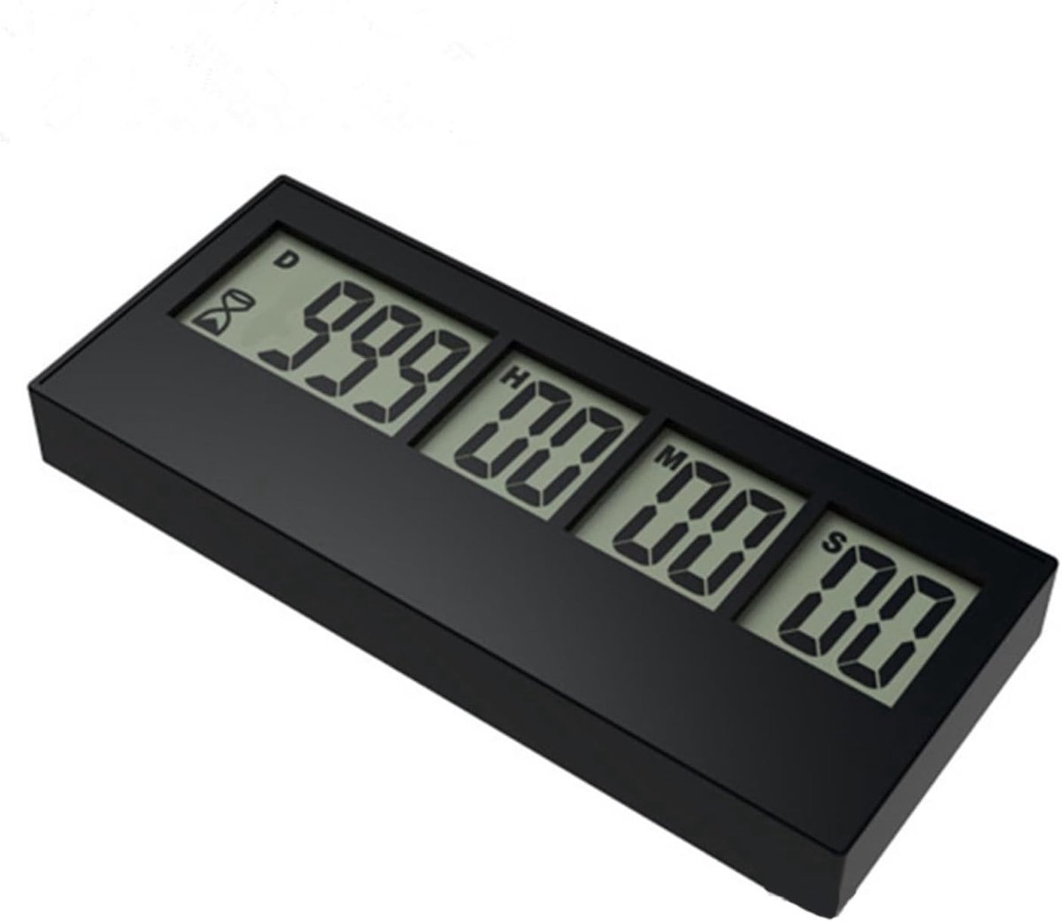 Digitale Countdown Timer - Event Reminder Klok - Belangrijke Dagen Bijhouden - 999 Dagen Instelbaar - Zwart
